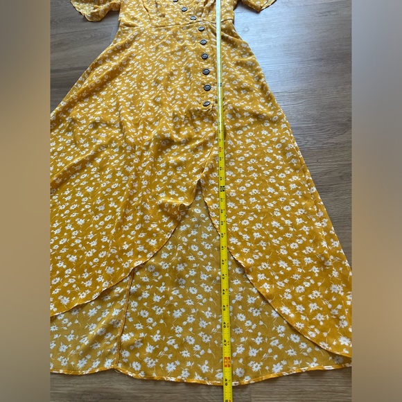 Lulus After Bloom Delight Golden Floral Midi Dress - Picture 8 of 9